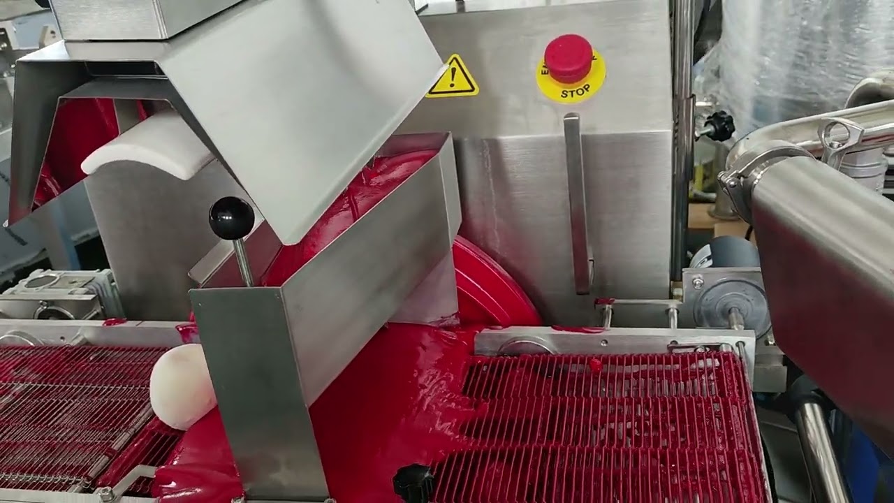 Testing video for the Papa chocolate coating machine before the shipment
