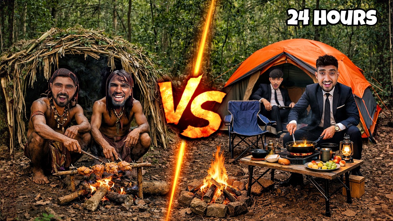 City Life Vs Junglee Life | 24 Hours Challenge