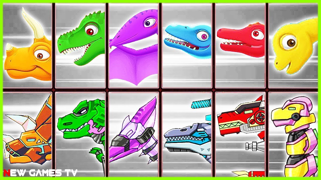 GAME DINO ROBOT: LĂP RÁP ROBOT BIẾN HÌNH KHỦNG LONG BẠO CHÚA VÀ KHAI QUẬT HÓA THẠCH | NEWTOYSTV #1
