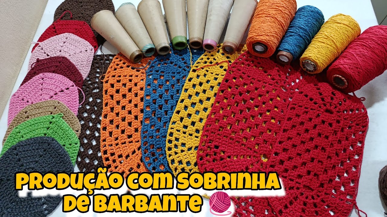 ⚠️Produzindo com as sobrinhas de barbante 🧶 Zerando cones ✨