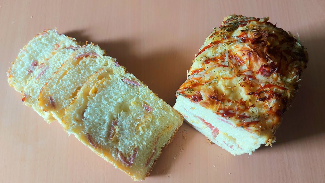Smoked Beed and Cheese Loaf Bread | Roti Tawar Daging Asap dan Keju