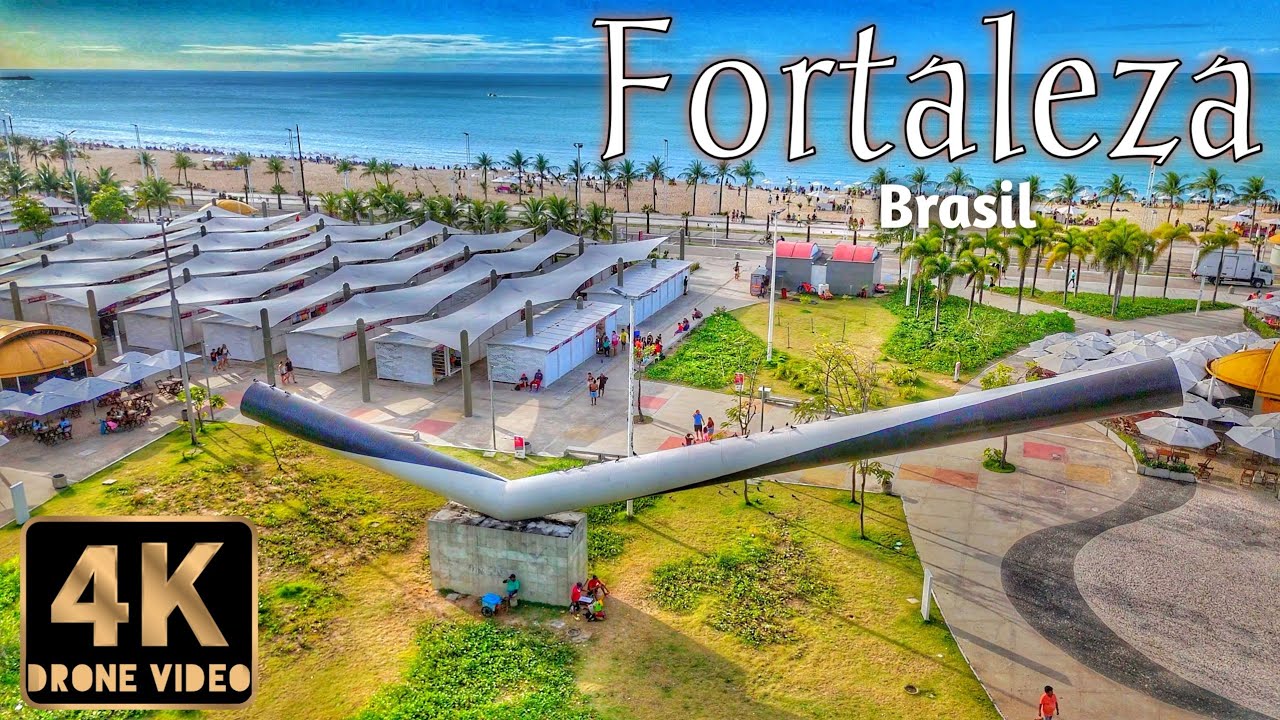 Fortaleza, Ceará, Brasil Drone 4K HDR