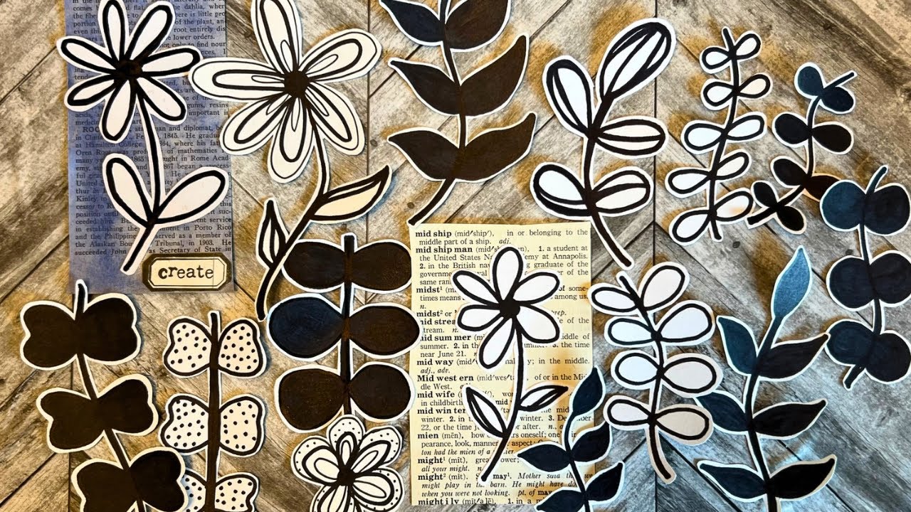 Make FLORAL Collage FODDER | JUNK Journal Collage Fodder Ideas |