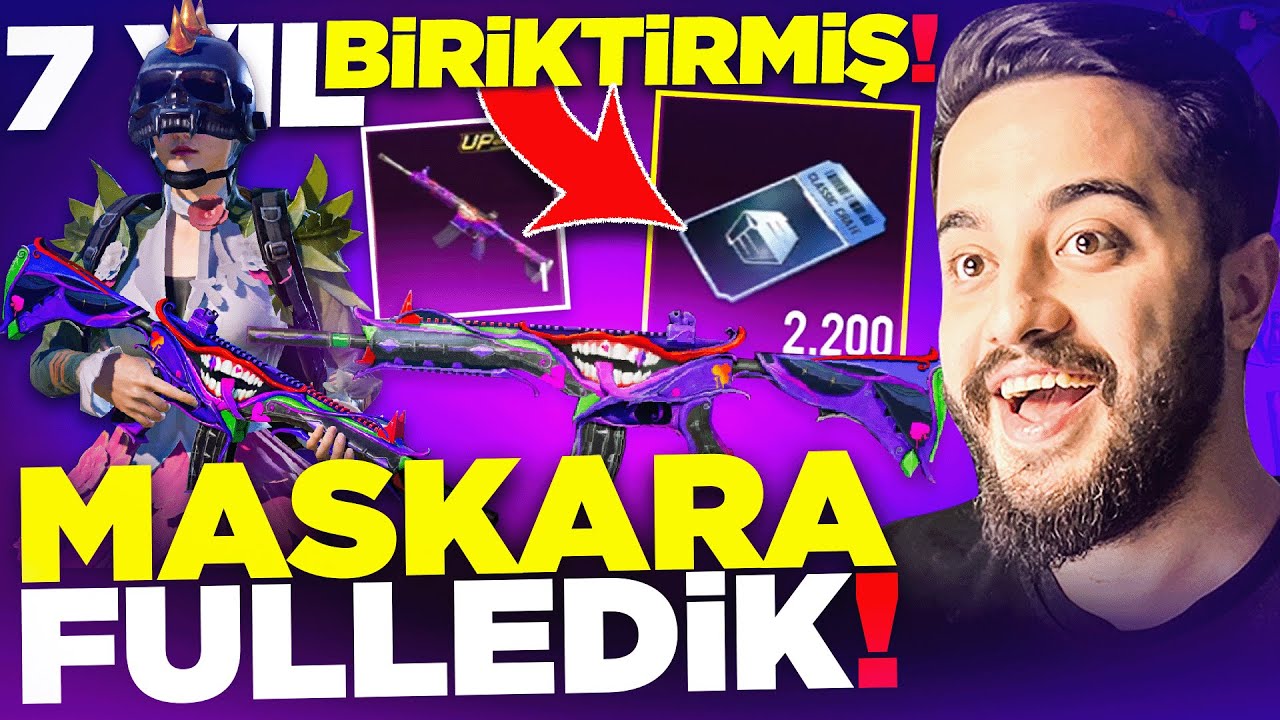 7 YIL BUZ DİYARI ÇIKMAYAN HESABA MASKARA FULLEDİK! 2.200 KLASİK SANDIK! PUBG Mobile