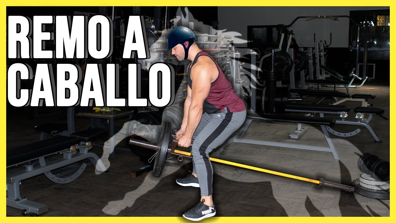 REMO a CABALLO con Barra | FORTALECE tu ESPALDA ✅