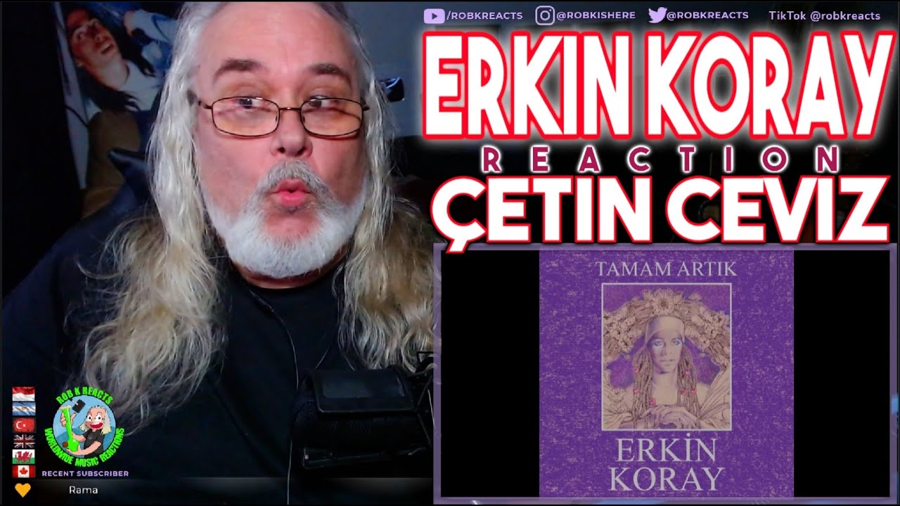 Erkin Koray Reaction · Çetin Ceviz - Anonim Enstrümantal First Time Hearing - Requested