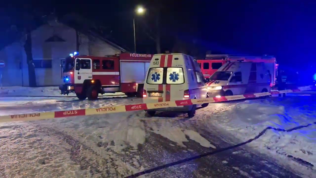 Gausios ugniagesių pajėgos skubėjo į gaisrą Kaišiadoryse: komandos siųstos net iš Kauno