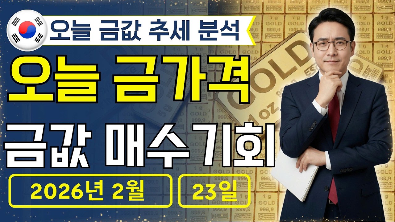 🔥 2026년 2월 23 🇰🇷 오늘 한국 금가격: 금값 계속↑ vs 곧↓?