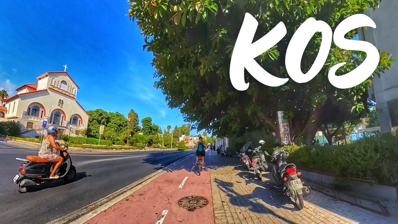 Kos Island Marina, Greece 🇬🇷,cycling to Lambi beach