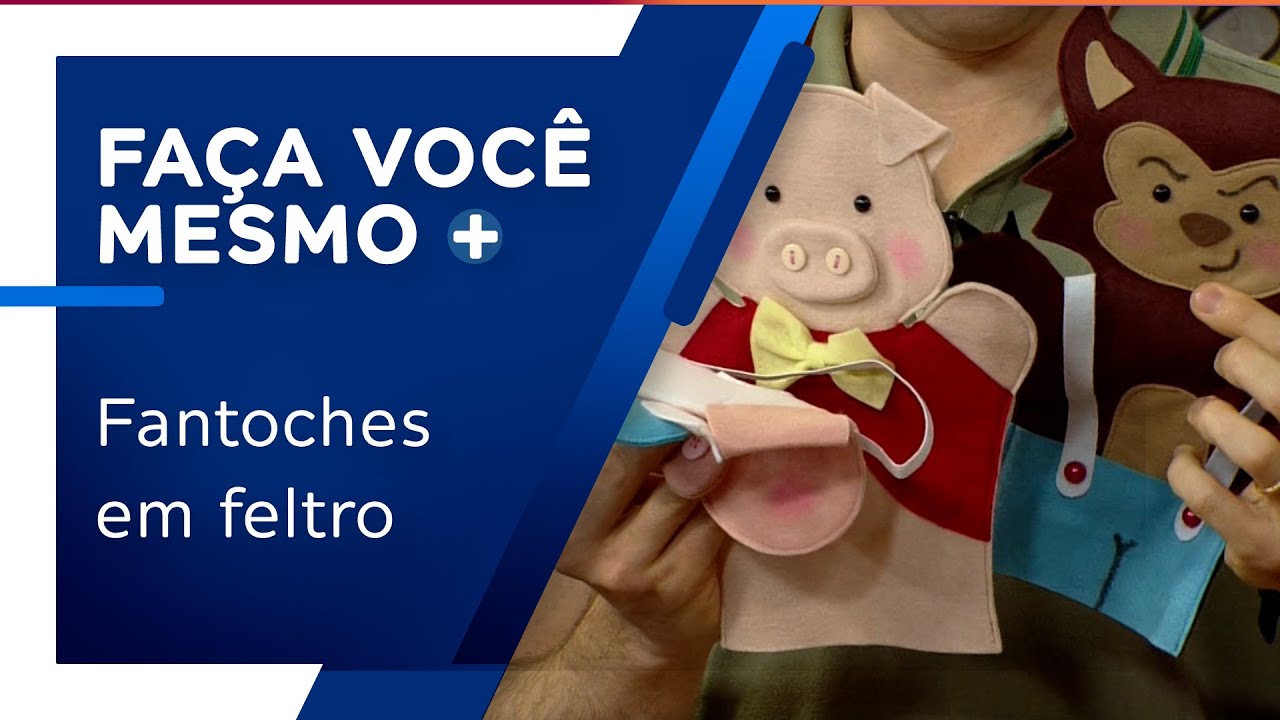 Fantoches em feltro por Liliá Ávila