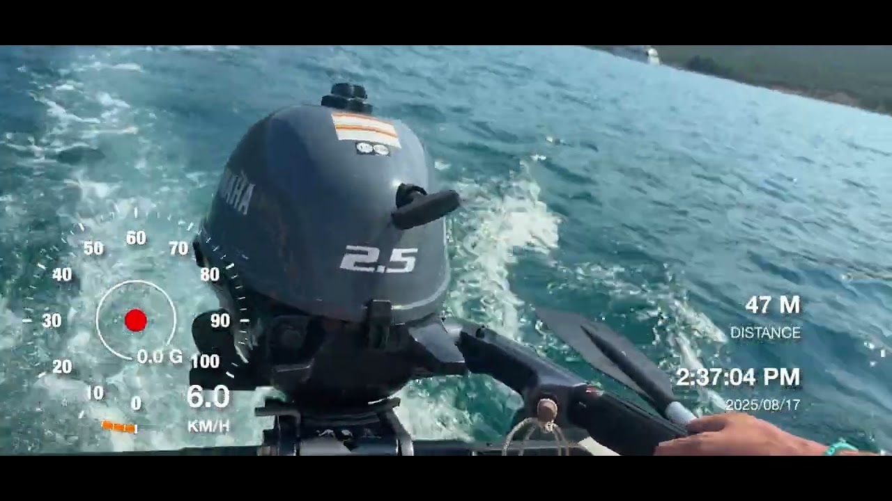 Yamaha Tender YAM 200T + Yamaha 2.5HP Speed Test