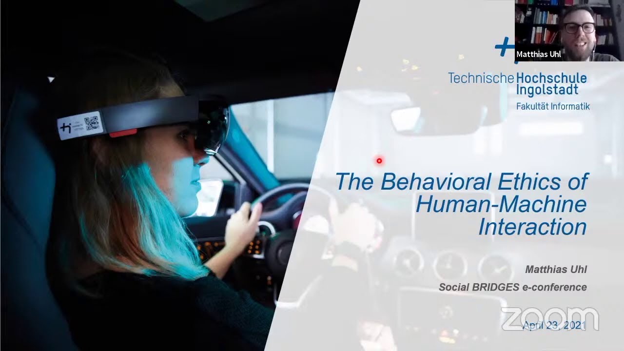 The Behavioral Ethics of Human-Machine Interaction - Dr. Matthias Uhl