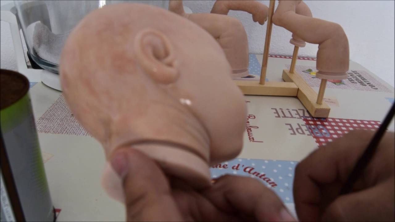 tutorial 5. Cosas de bebe reborn y punto. Color carne mas natural
