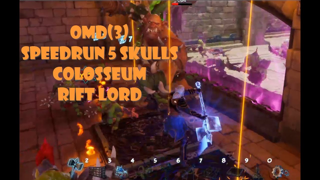 (OMD3) Colosseum Speedrun 5 Skulls Rift Lord 10m31