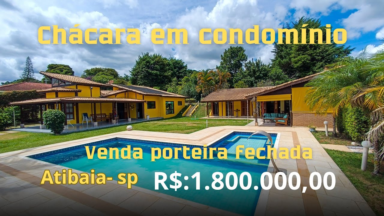 (VENDIDO) chácara em condomínio com lazer completo, a venda em Atibaia-sp