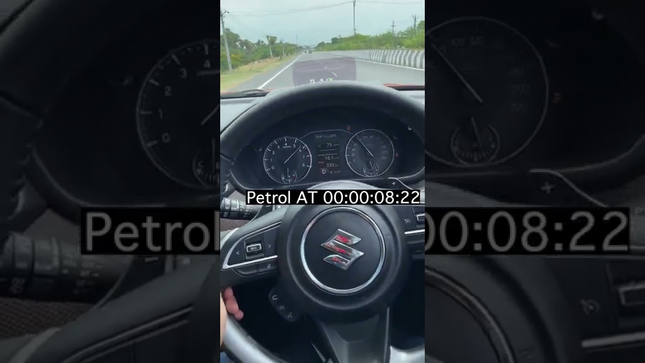 New Maruti Brezza Automatic 0-100 km/h Acceleration Test #shorts #allnewbrezza #hotandtechybrezza