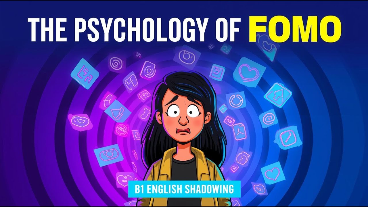 The Psychology Behind FOMO (Fear of Missing Out) | B1 English Shadowing