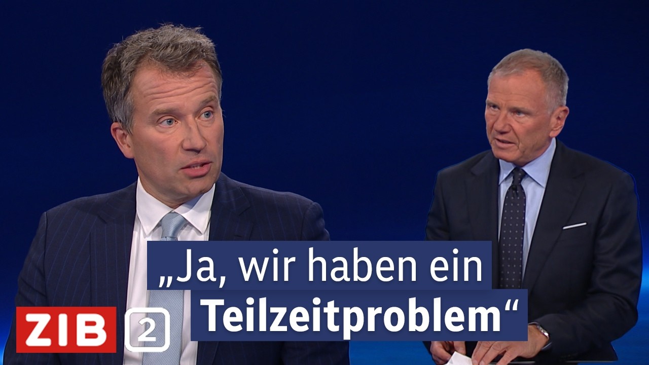 Teilzeit, Zölle, Rezession: Warum AMS-Chef Kopf keine schnelle Erholung sieht | ZIB2 vom 04.08.2025
