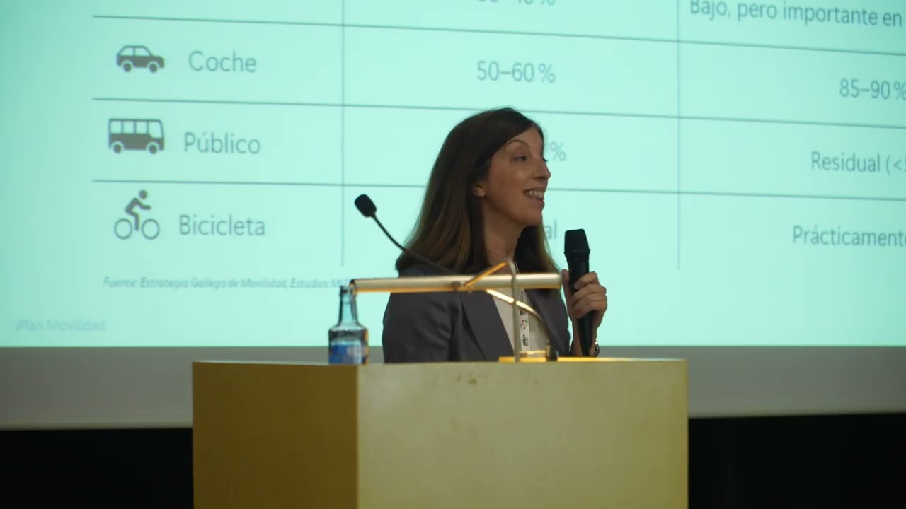 A MOVILIDADE QUE VEN, ANA BASANTA e SILVIA PEREZ  no congreso Concellos 2030 do ano 2025 en Vigo