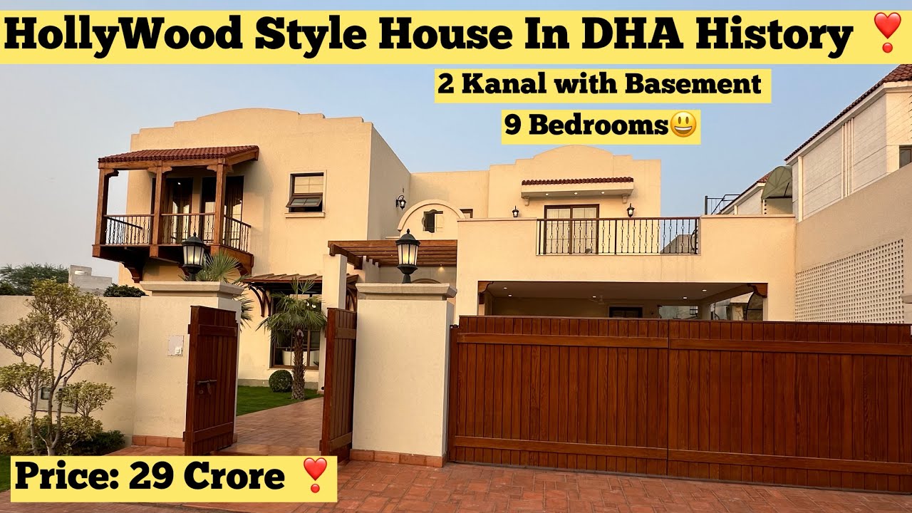 2 Kanal Hollywood Style House First Time In Pakistan DHA Lahore