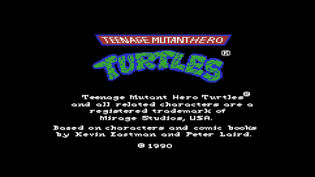 Commodore 64 Longplay  [151] Teenage Mutant Hero Turtles (EU)