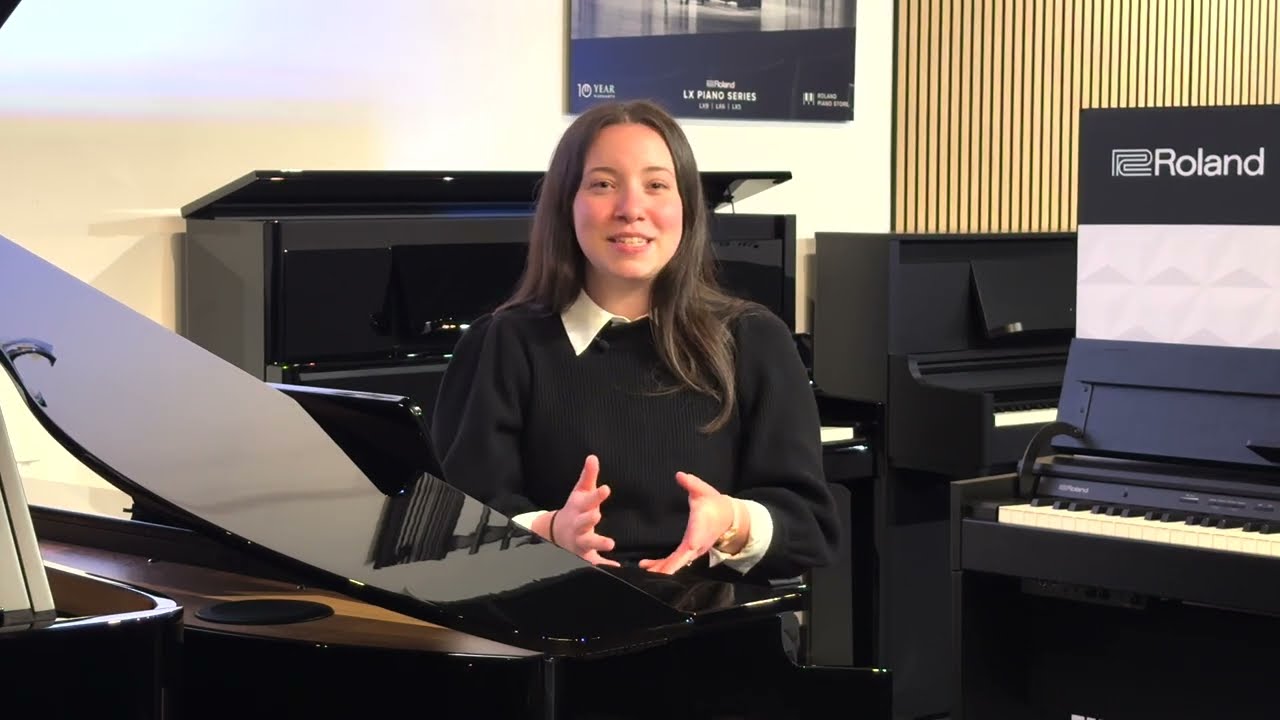 A Quick Look At The Roland GP-6 Digital Baby Grand Piano With Hannah & Richard | Rimmers Music