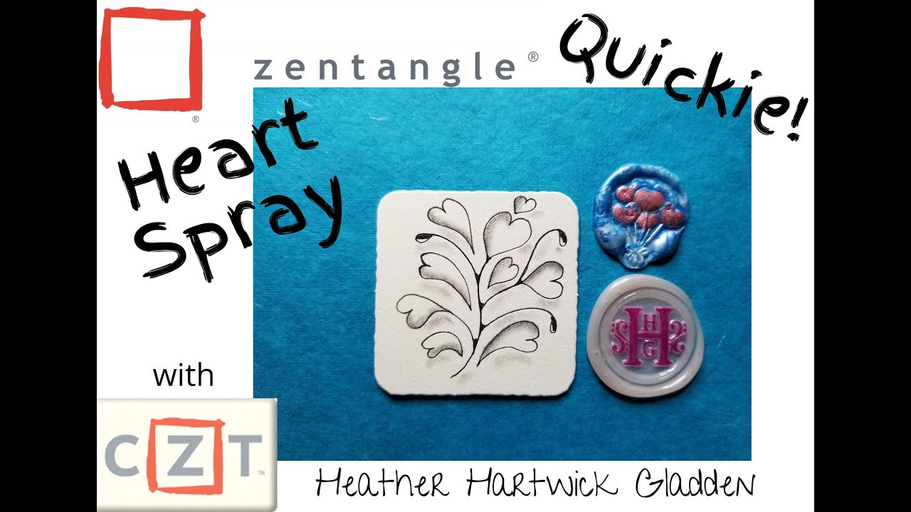 Heart Spray | Zentangle® Quickie