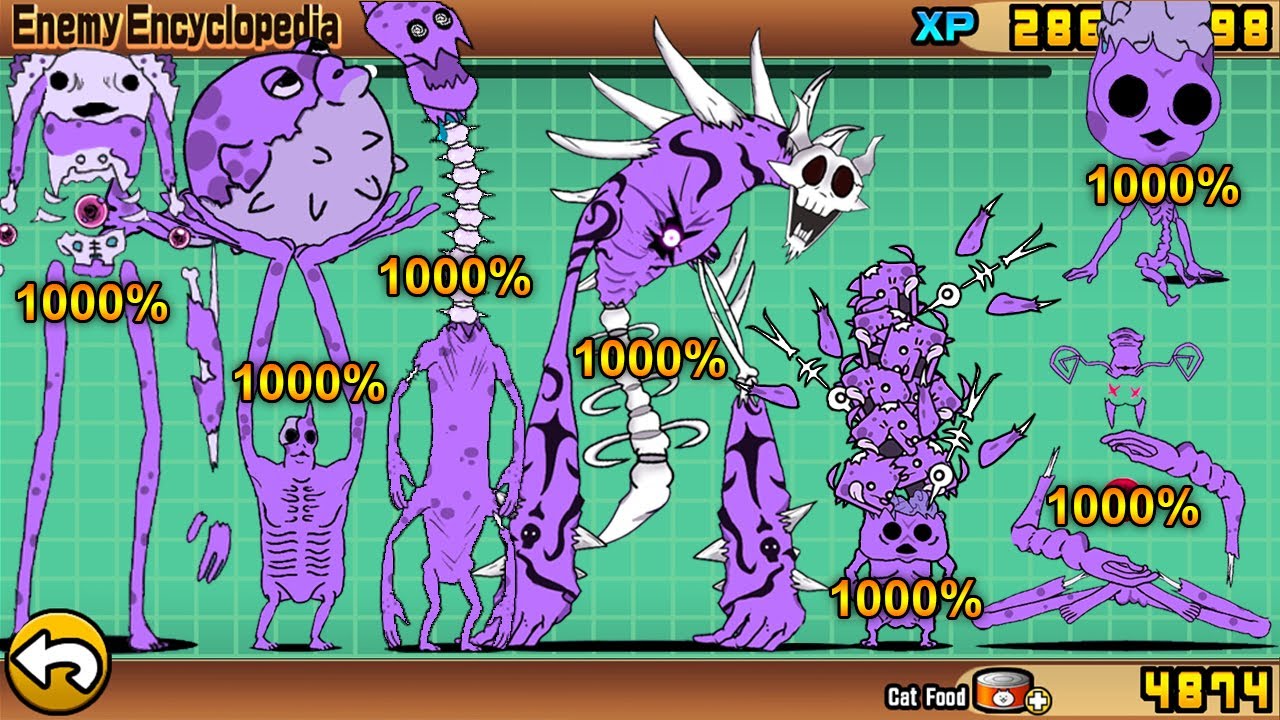 The Battle Cats - Enemies at 1000% (Part 27) All Zombie Nekoluga!