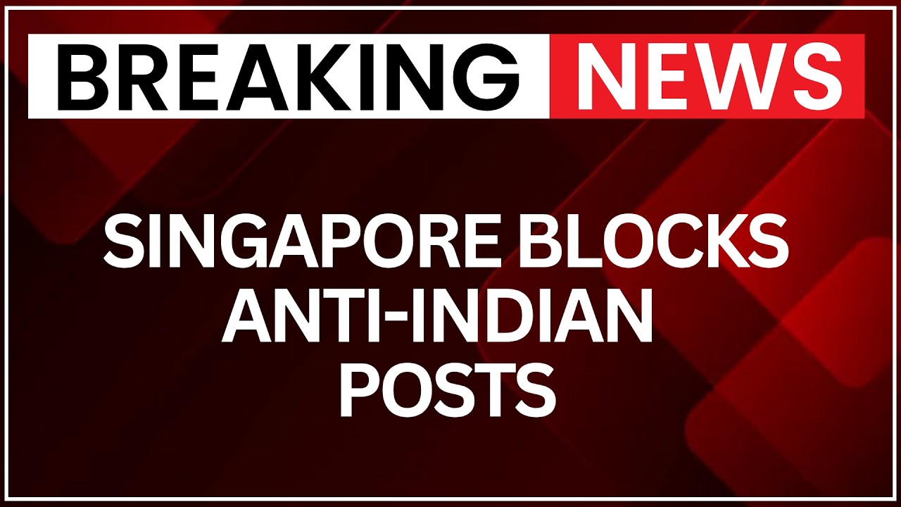 Singapore Blocks Social Media Posts Targeting Indian Community | NewsX