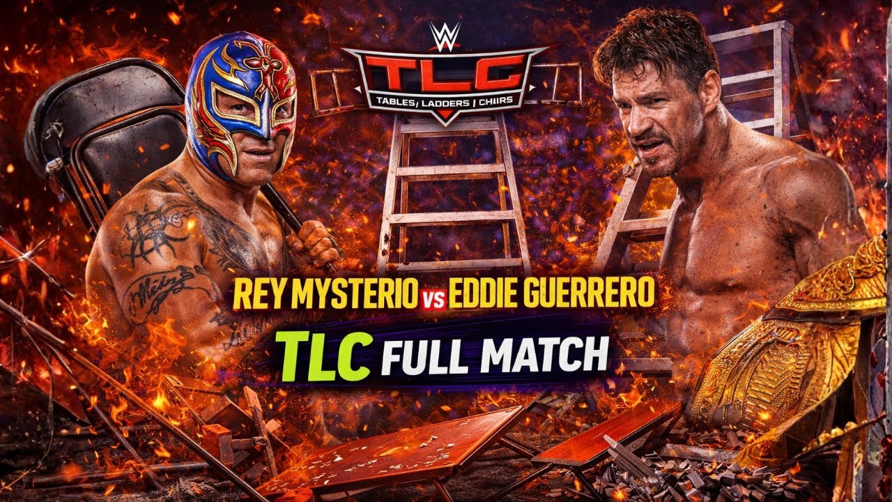 REY MYSTERIO vs EDDIE GUERRERO 💥 | TLC FULL MATCH | Ladders, Tables & Chaos