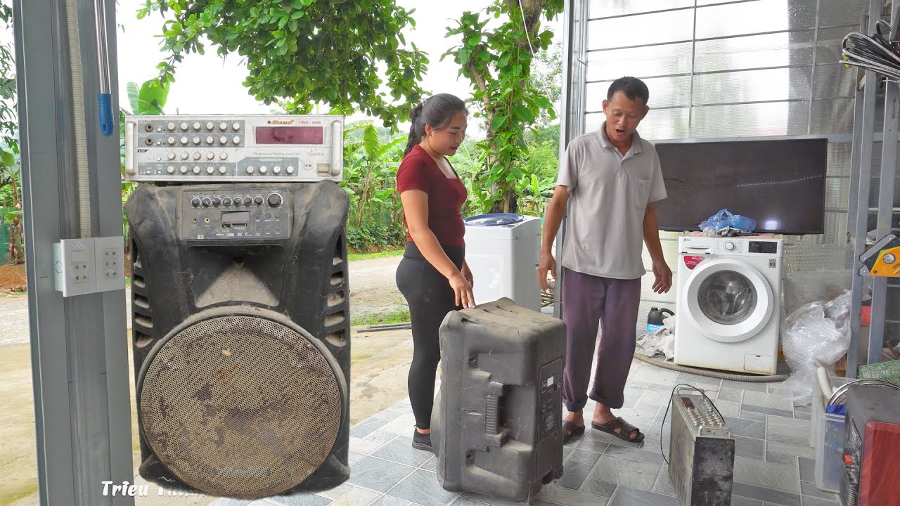 Young girl restores old karaoke speaker | Amplifier Caliheaven® Pro 2006