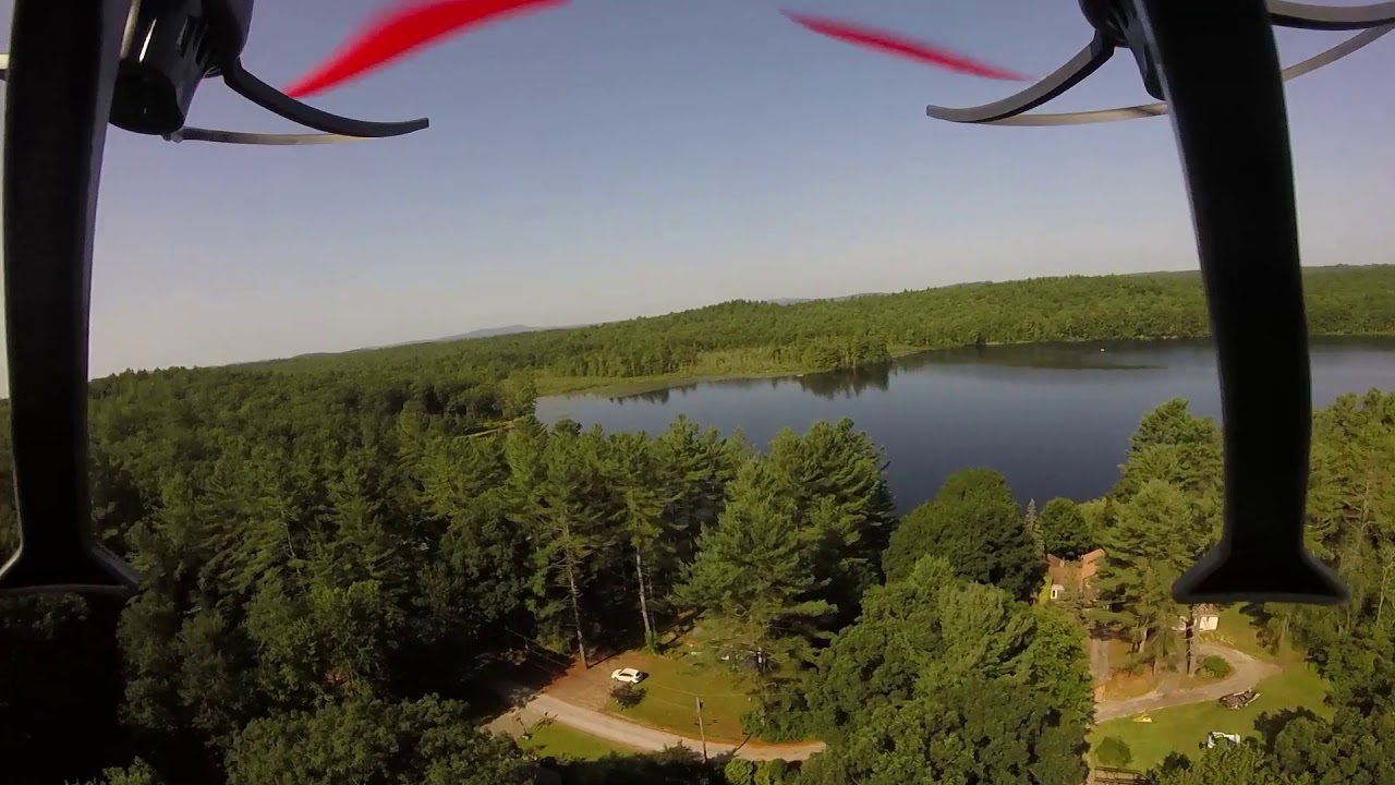 Vivitar DRC-446 AeroView Drone with 1st Generation GoPro Hero attached