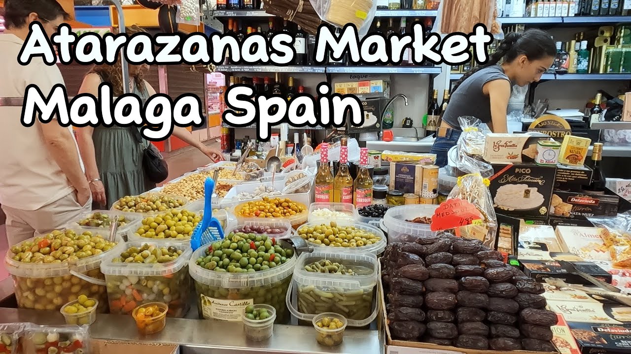 🇪🇸 [4K] Atarazanas Market Tour - A Foodie's Paradise - Malaga Spain