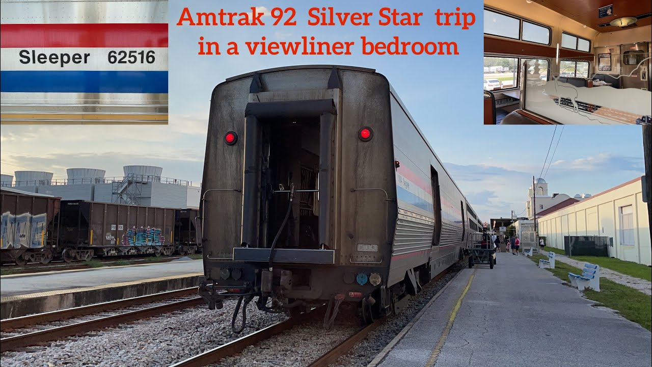 Amtrak 92 Silver Star Viewliner Bedroom trip from West Palm Beach, FL-Cary, NC