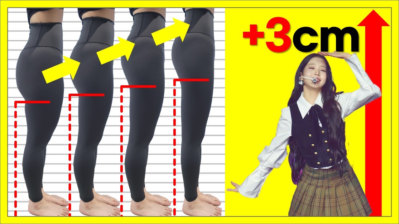 GROW TALLER & GET LONG LEGS Exercise & Stretch |  Slim & Long Leg Stretch Workout like Wonyoung