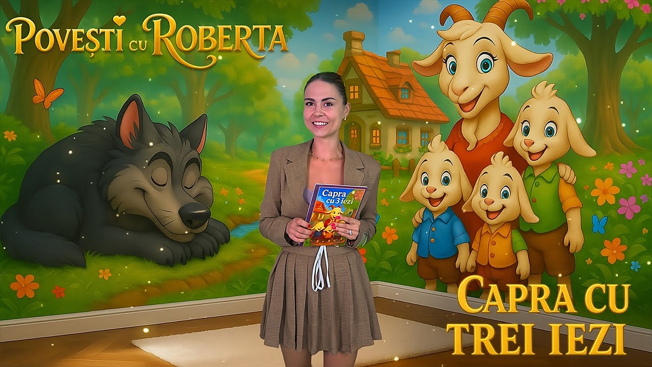 Capra cu Trei Iezi – Poveste Educativă pentru Copii și Părinți | Povești cu Roberta