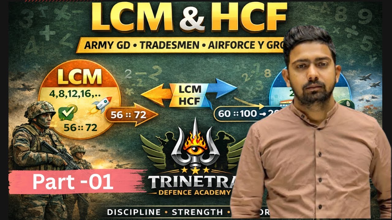 LCM and HCF |PART -01 | ARMY |Navy|Airforce #motivation #armygd #maths #Agniveer