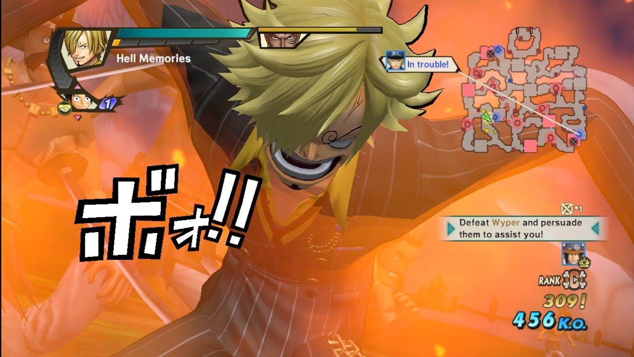 SANJI ONE PIECE PIRATE WARRIORS 3 GAMEPLAY
