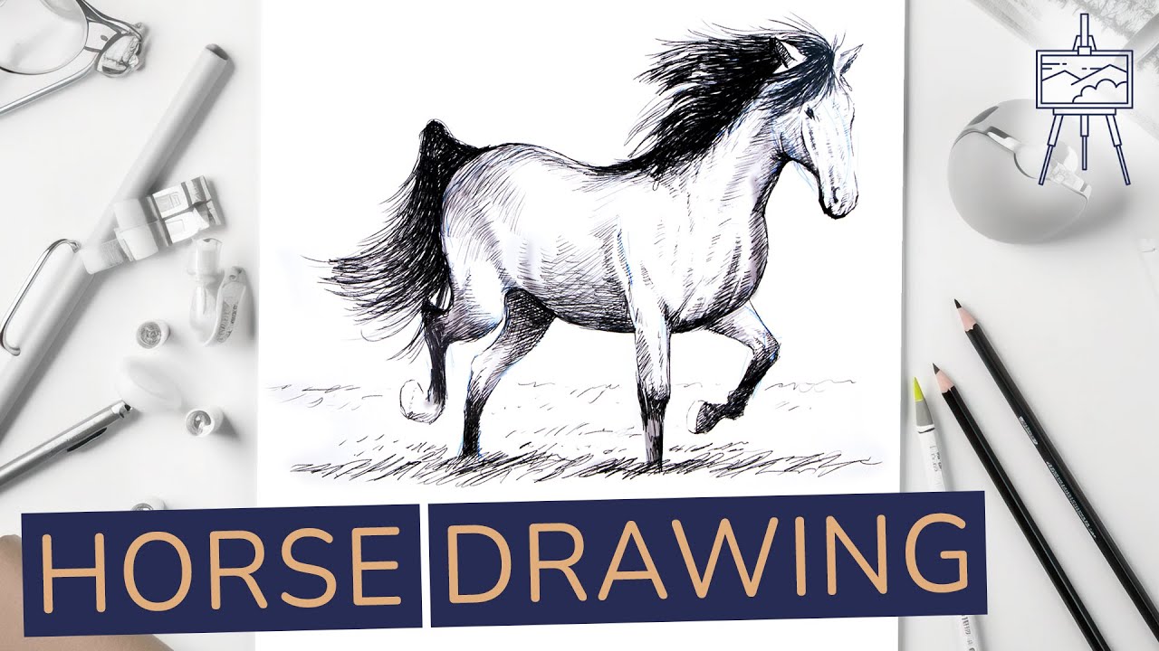 How to Draw a Horse | Easy Tutorial #horsedrawing