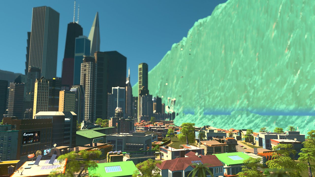 MEGA TSUNAMI WIPES OUT Coastal City | Cities Skylines Tsunami #264