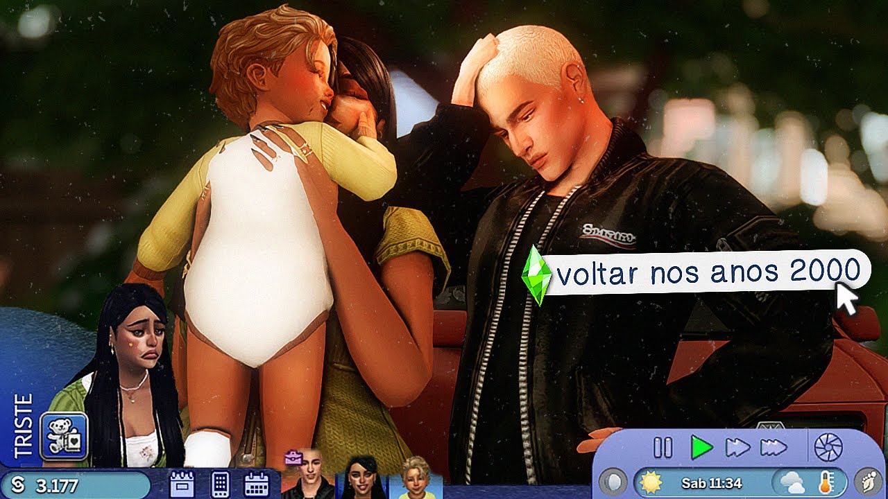 Jogando nos ANOS 2000 no The Sims 4 com uma família DISFUNCIONAL — Desafio Mãe Solteira