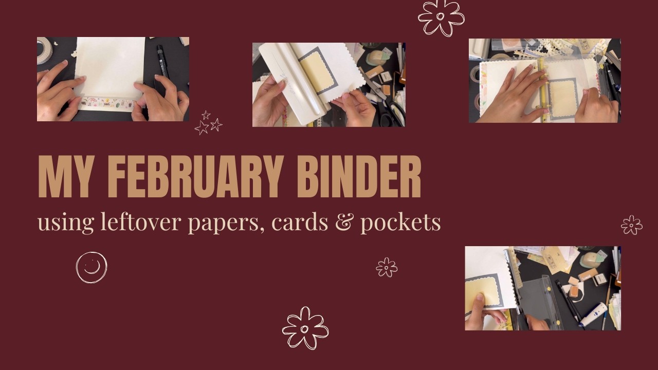 Preparing My February Binder | Using Leftover Papers & Pockets