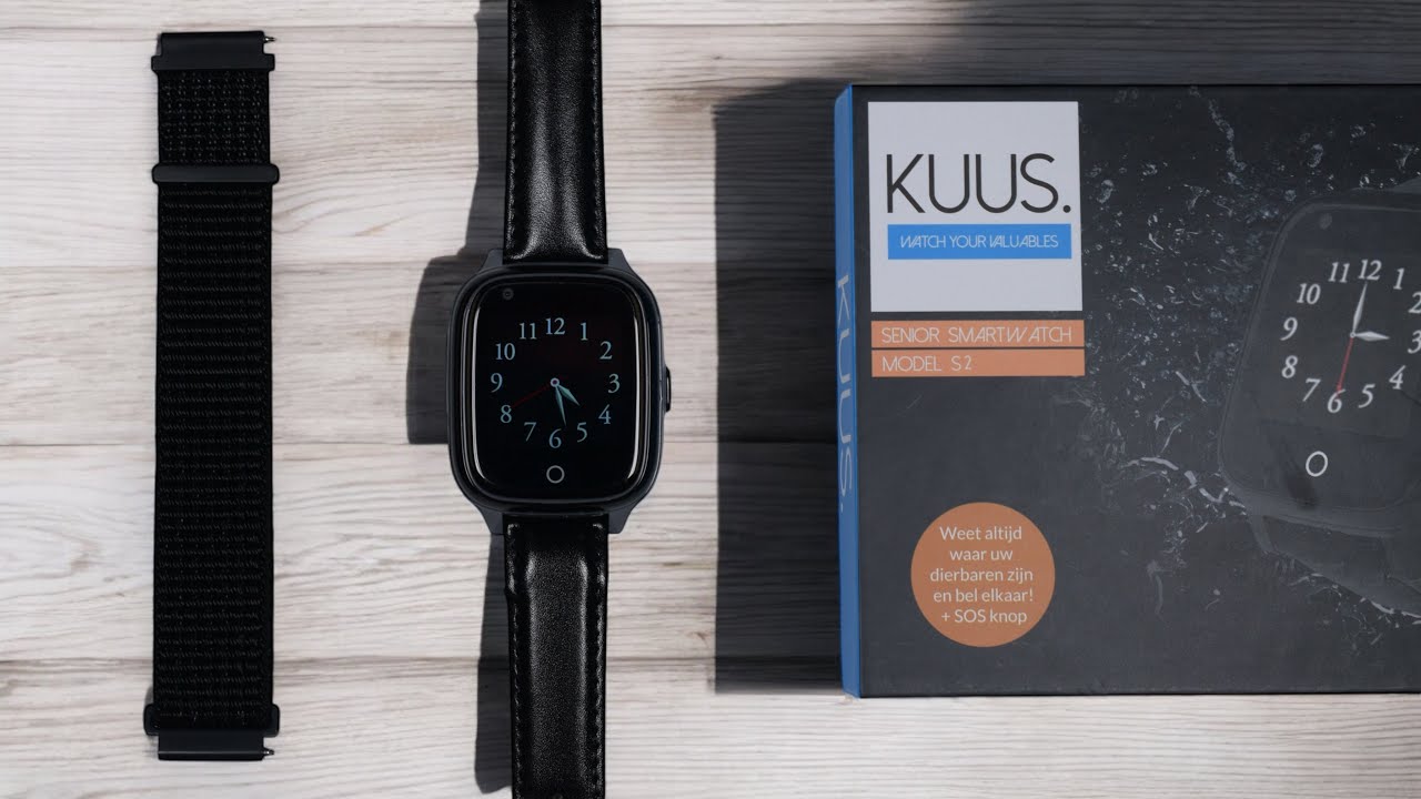 Het KUUS S2 Alarmhorloge voor ouderen en senioren met SOS-functie en valdetectie
