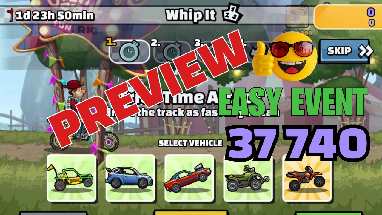 New Team Event Preview - (Whip it) Hill Climb Racing 2