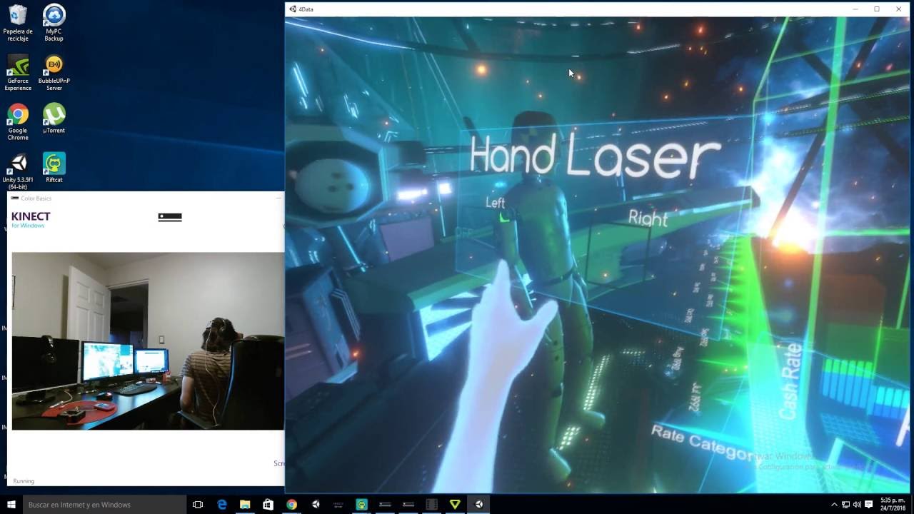 HoloData Oculus LeapMotion Demo