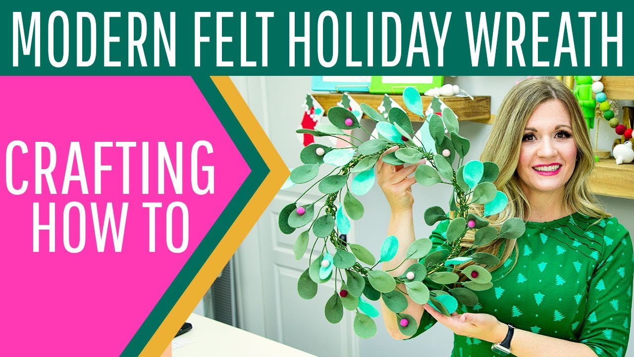 How to Make a Modern Felt Christmas Wreath