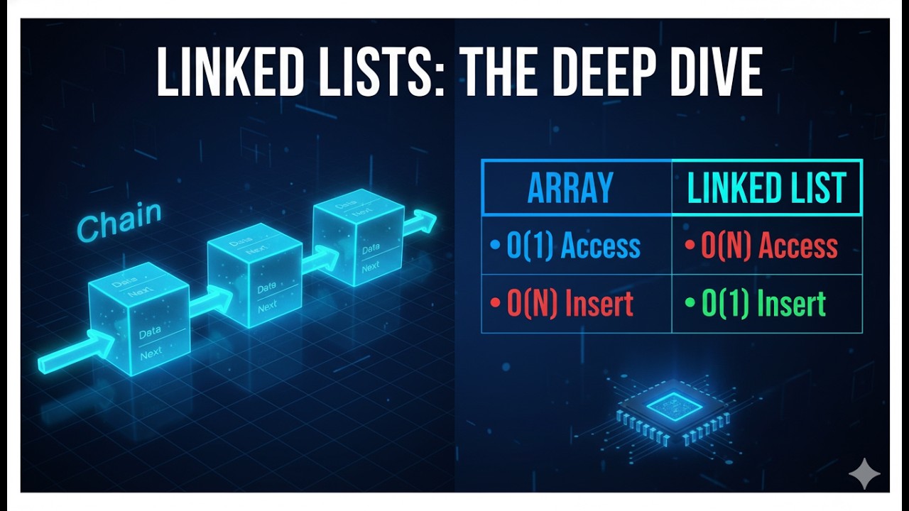 Linked Lists: Memory, Pointers & Big-O Complexity | Whiteboard Deep Dive