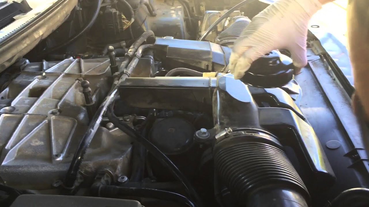 2011 Range Rover Supercharge oil change using mityvac 7201