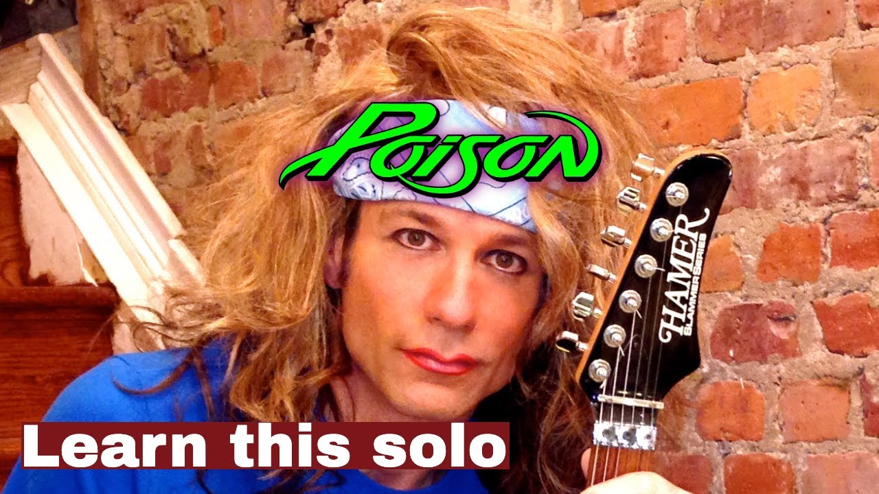 Урок гитарного соло Poison 