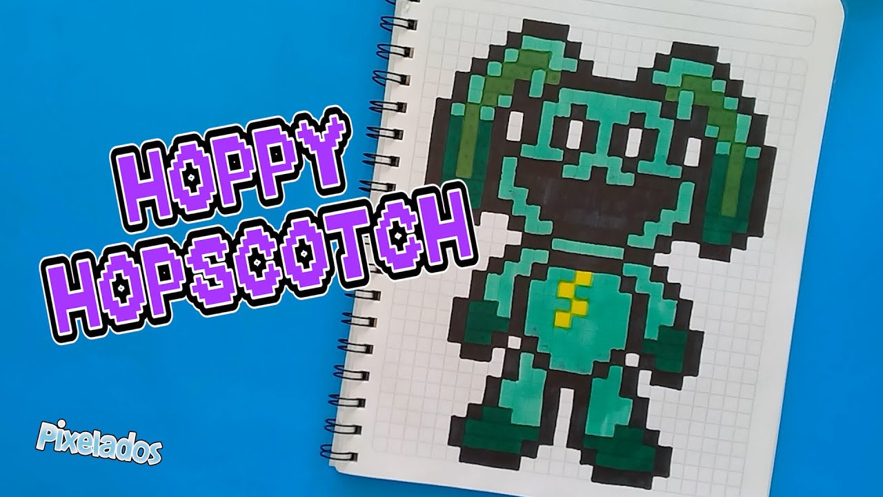 COMO DIBUJAR A HOPPY HOPSCOTCH - SMILING CRITTER DE POPPY PLAYTIME 3 EN PIXEL ART - PIXELADOS
